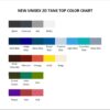 tank top color chart - Plants vs Zombies Shop
