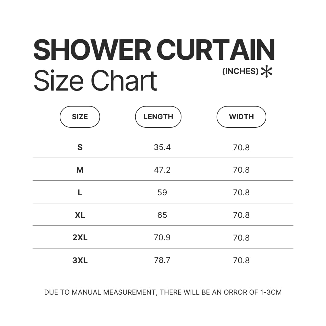 Shower Curtain Size Chart - Plants vs Zombies Shop