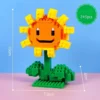 kf Se73a585d15af4f9fa0caa1cc35da0ea6S Plants VS Zombies Blocks Small Cartoon Mini Building Block Peashooter SunFlower Chomper Assemble Action Model Doll - Plants vs Zombies Shop