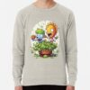 ssrcolightweight sweatshirtmensoatmeal heatherfrontsquare productx1000 bgf8f8f8 25 - Plants vs Zombies Shop